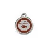 Red Dingo Stainless Steel Engraved Cat Tag Fish Bowl Brown 1 Red Dingo Stainless Steel Engraved Cat Tag Fish Bowl Brown -Pet Cat Supplies Store 01 FB BR SM
