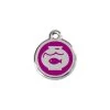 Red Dingo Stainless Steel Engraved Cat Tag Fish Bowl Purple -Pet Cat Supplies Store 01 FB PU SM