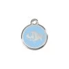 Red Dingo Stainless Steel Engraved Cat Tag Fish Light Blue 2 Red Dingo Stainless Steel Engraved Cat Tag Fish Light Blue -Pet Cat Supplies Store 01 FI LB SM