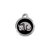 Red Dingo Stainless Steel Engraved Cat Tag Kitten Black 1 Red Dingo Stainless Steel Engraved Cat Tag Kitten Black -Pet Cat Supplies Store 01 KT BB SM