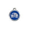 Red Dingo Stainless Steel Engraved Cat Tag Kitten Navy -Pet Cat Supplies Store 01 KT DB SM