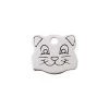 Red Dingo Stainless Steel Engraved Cat Tag Cat Face 1 Red Dingo Stainless Steel Engraved Cat Tag Cat Face -Pet Cat Supplies Store 02 CF ZZ SM