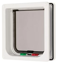 Cat Mate 4 Way Lockable Cat Flap White -Pet Cat Supplies Store 10999