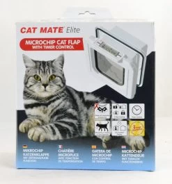 Cat Mate Elite Selective Microchip Cat Flap With Timer Control -Pet Cat Supplies Store 1231021947 Cat Mate Elite