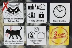 Cat Mate Elite Selective Microchip Cat Flap With Timer Control -Pet Cat Supplies Store 1231021947 Cat Mate Elite 01