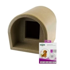 Mr Snugs KatDen Outdoor Cat Kennel/Shelter - Granite (Various Options) -Pet Cat Supplies Store 1231022067 katden new with door