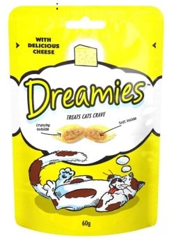8 X 60g Dreamies Cat Treats With Cheese