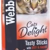 72 X Webbox Cat Sticks Beef & Rabbit Sticks -Pet Cat Supplies Store 13905