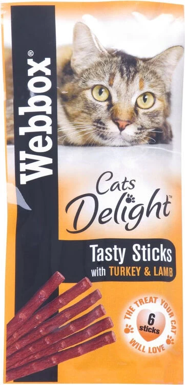 72 X Webbox Cat Sticks Turkey & Lamb Sticks 3 72 X Webbox Cat Sticks Turkey & Lamb Sticks