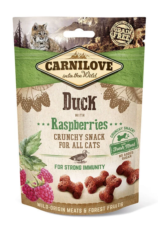 Carnilove Duck With Raspberries Cat Treats 3 Carnilove Duck With Raspberries Cat Treats