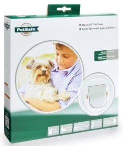 PetSafe Staywell Manual 4 Way Locking Small Dog/Big Cat Flap White -Pet Cat Supplies Store 2620