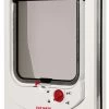 Cat Mate 4 Way Locking Electromagnetic Cat Flap White -Pet Cat Supplies Store 2628