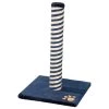 Rosewood Catwalk Blue & Beige Berlin Plush Scratch Post - 24.75 X 15.75 X 15.75" -Pet Cat Supplies Store 29007