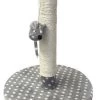 Rosewood Catwalk Scratchers Plush Dijon Catnip Scratcher Post - Grey & Cream -Pet Cat Supplies Store 34273