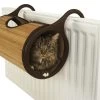 Rosewood Jolly Moggy Natural Bamboo Radiator Cat Bed Tunnel -Pet Cat Supplies Store 34290