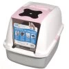 Catit Hooded Cat Litter Tray Pink