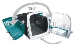 Catit Cabrio Carrier Turquoise -Pet Cat Supplies Store 41371 cabrio turquoise features