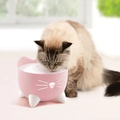 Catit Pixi Cat Water Fountain Light Pink -Pet Cat Supplies Store 43716 catit pixi fountain pink lifestyle