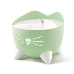 Catit Pixi Cat Water Fountain Mint Green -Pet Cat Supplies Store 43718 catit pixi fountain green on with spout 1