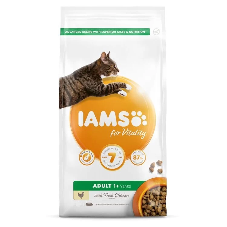 Iams Vitality Adult Cat Food With Fresh Chicken 3 Iams Vitality Adult Cat Food With Fresh Chicken