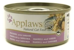 24 X Applaws Cat Can Mackerel With Sardine70g