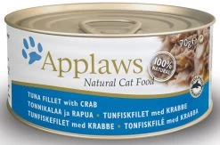 24 X Applaws Cat Can Tuna With Crab 70g