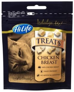12 X 10g HiLife Indulge Me Chicken Breast Cat Treats