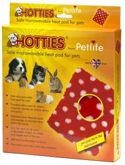 Petlife Hotties Microwavable Pet Warmer With Red & White Polka Dot Cover