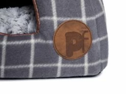 Petface Grey Window Pane Check Cat Igloo -Pet Cat Supplies Store 5aa7e47b52bb83.31789070