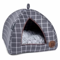 Petface Grey Window Pane Check Cat Igloo