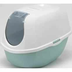 Moderna Smart Hooded Cat Litter Box Aquarelle