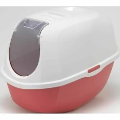 Moderna Smart Hooded Cat Litter Box Coral