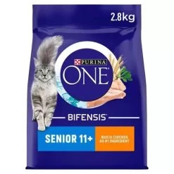 Purina One 11+ Senior Dry Cat Food With Chicken And Wholegrain 2.8kg