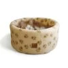 Danish Design Paw Print Cream Cat Cosy Bed 2 Danish Design Paw Print Cream Cat Cosy Bed -Pet Cat Supplies Store Cat Cosy with Cat