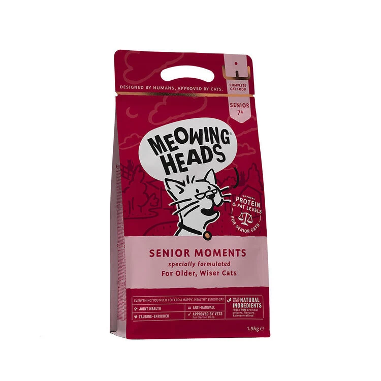 Meowing Heads Senior Moments Dry Cat Food 3 Meowing Heads Senior Moments Dry Cat Food