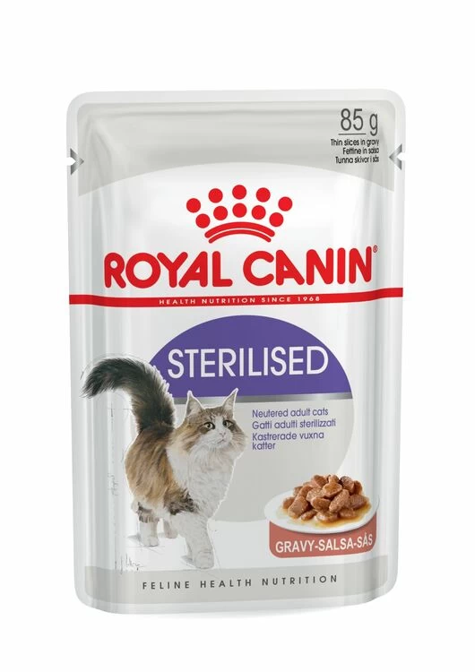 ROYAL CANIN® Sterilised In Gravy Adult Wet Cat Food 3 ROYAL CANIN® Sterilised In Gravy Adult Wet Cat Food