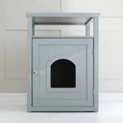Lords & Labradors Grey Wooden Cat Washroom