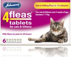 Johnson's 4fleas Tablets - Cats And Kittens - 6 Treatments