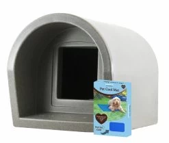 Mr Snugs KatDen Outdoor Cat Kennel/Shelter - Dark Grey (Various Options) -Pet Cat Supplies Store dark grey cooling mat 0