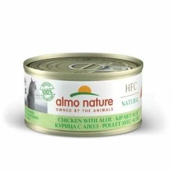 24 X Almo Nature HFC Natural Chicken With Aloe Cat Food 70g