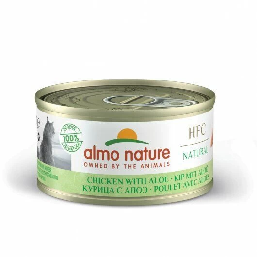 24 X Almo Nature HFC Natural Chicken With Aloe Cat Food 70g 3 24 X Almo Nature HFC Natural Chicken With Aloe Cat Food 70g