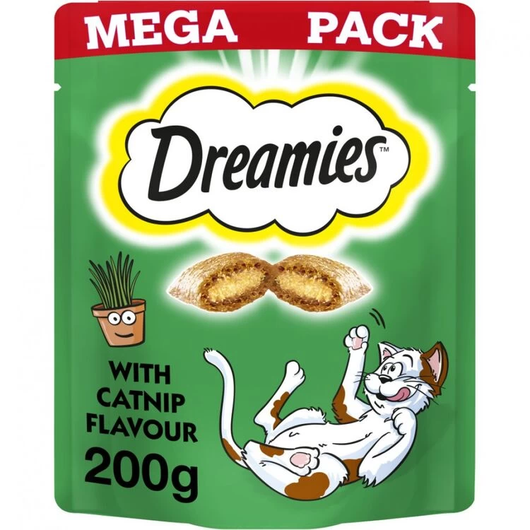 6 X Dreamies Cat Treats With Catnip 200g 3 6 X Dreamies Cat Treats With Catnip 200g