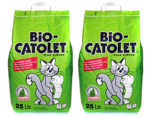 2 X 25L Bio-Catolet 100% Recycled Paper Cat Litter Multi-Buy 3 2 X 25L Bio-Catolet 100% Recycled Paper Cat Litter Multi-Buy