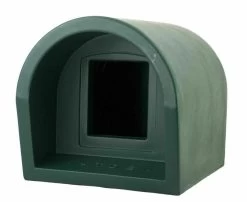 Mr Snugs KatDen Outdoor Cat Kennel/Shelter - Dark Green (Various Options) -Pet Cat Supplies Store imggreenfront1 0