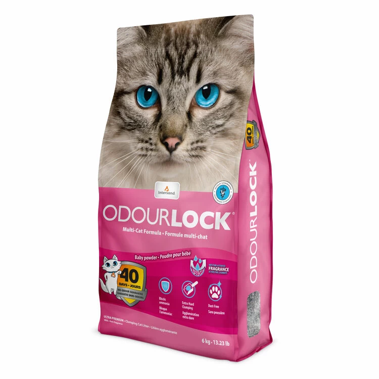 Intersand Odourlock Baby Powder Clumping Cat Litter 4 Intersand Odourlock Baby Powder Clumping Cat Litter - Image 2