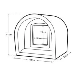 Mr Snugs KatDen Outdoor Cat Kennel/Shelter - Light Grey (Various Options) -Pet Cat Supplies Store jobs contributions 648429 katden diagram 7