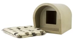 Mr Snugs Katden Cat Kennel With Pet Mattress - Sandstone