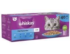 Whiskas 1+ Cat Pouches Fish Favourites In Jelly