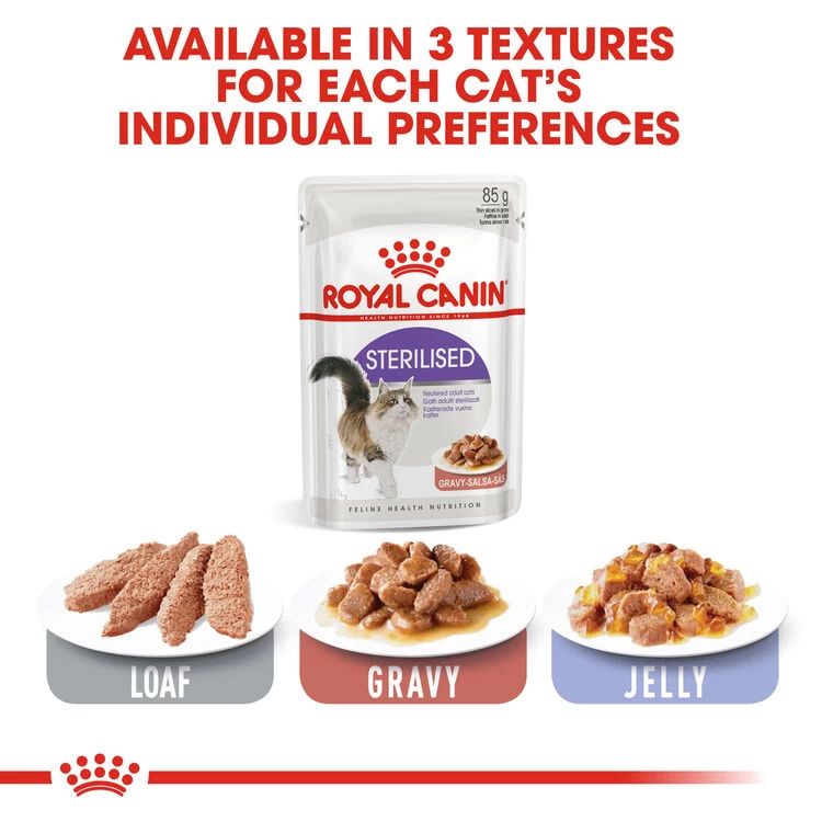 ROYAL CANIN® Sterilised In Gravy Adult Wet Cat Food 8 ROYAL CANIN® Sterilised In Gravy Adult Wet Cat Food - Image 6